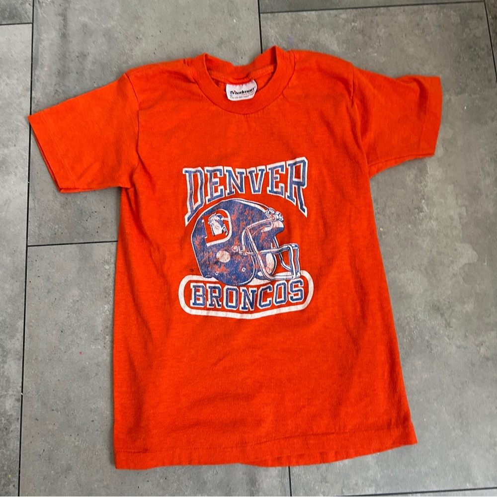 Vintage stedman Denver broncos orange t-shirt youth M (10)
